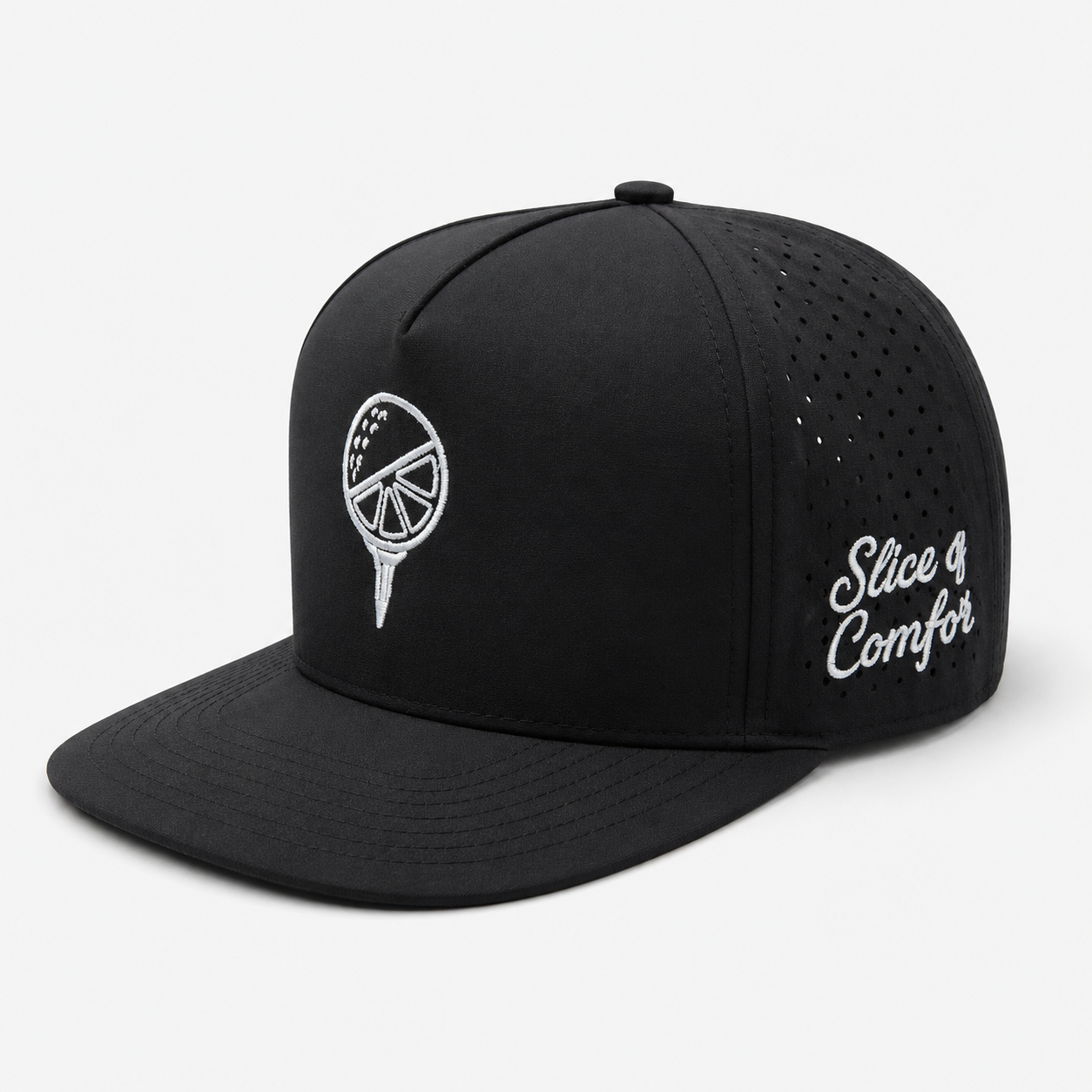 Midnight Black Refined Slice Hat